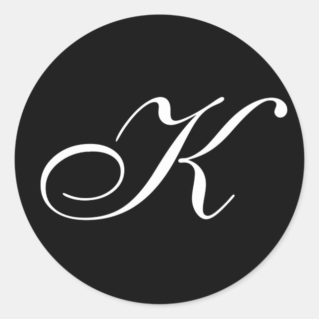 K Monogram Stickers (Vorderseite)
