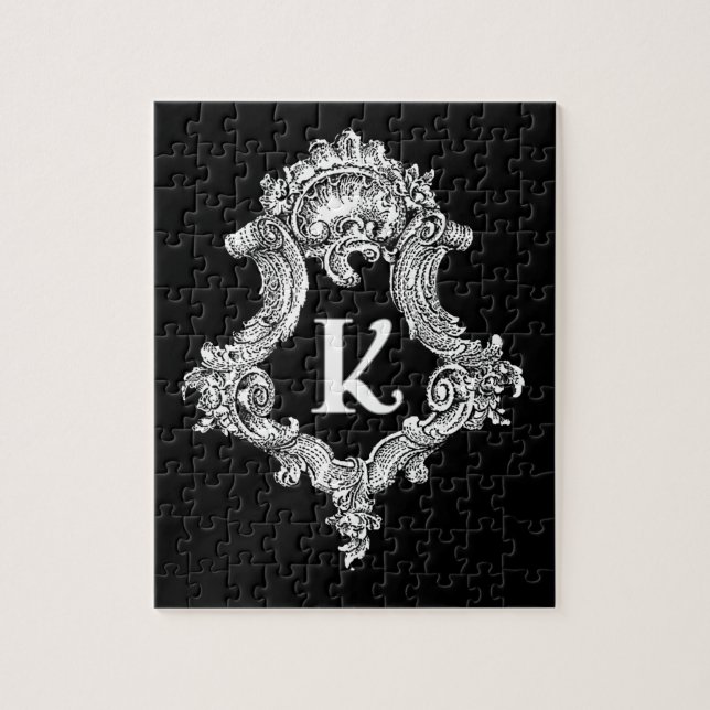 K Monogramm-Initiale (Vertikal)
