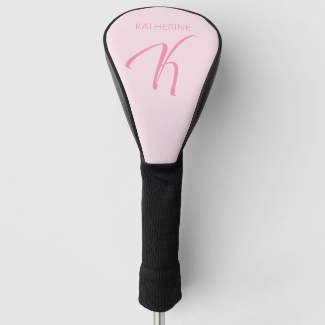 K Monogramm Personalisiert Golf Headcover (Vorderseite)