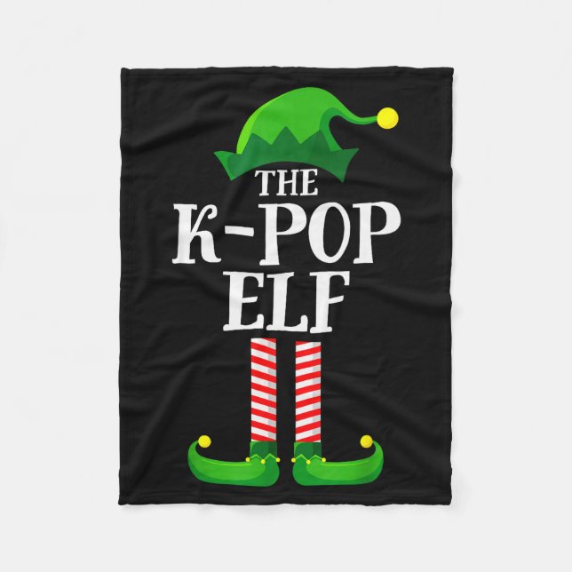 K-p Elf Matching Family Group Christmas Party Pyja Fleecedecke (Vorderseite)