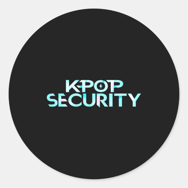 K-p Security Mom Dad Kids Funny Birthday Concert S Runder Aufkleber (Vorderseite)