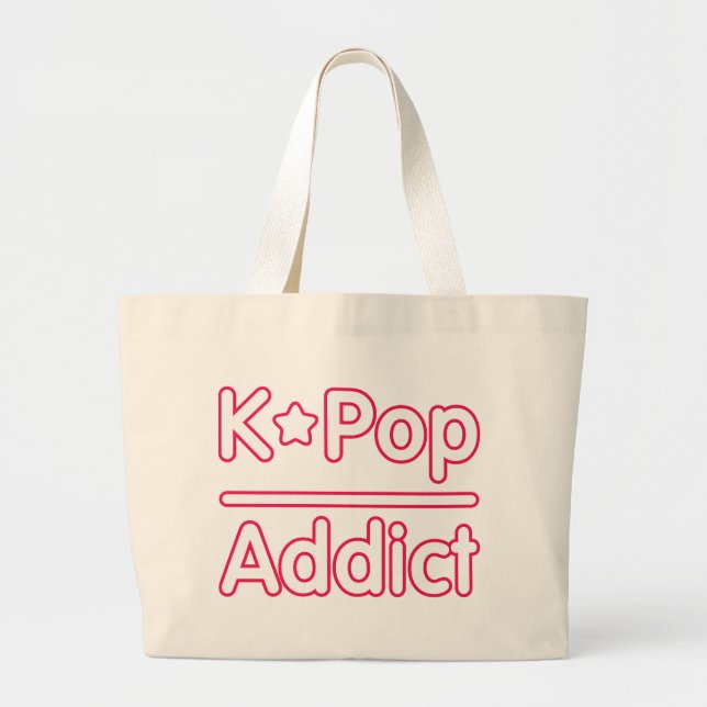 K-POP Addict Jumbo Stoffbeutel (Vorne)