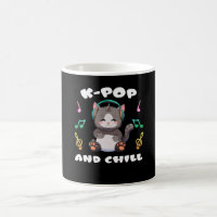 K-Pop and Chill Anime Cat Manga Music Kpop Fans