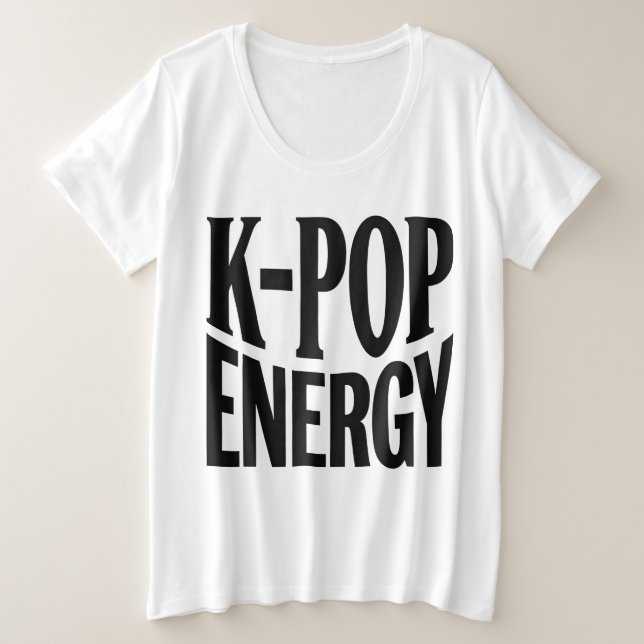K-POP Energy Bold Statement T-Shirt (Design vorne)