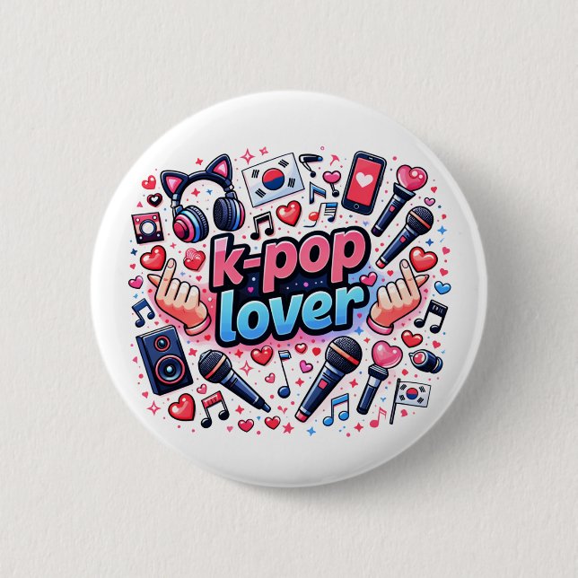 K-Pop-Fan Button (Vorderseite)