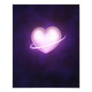 K-Pop Galaxy Heart Fotodruck