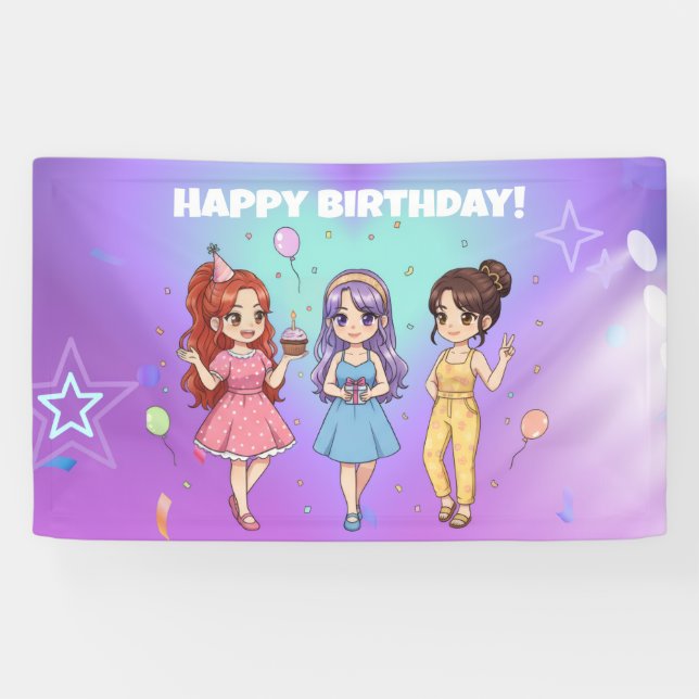 K-POP-Geburtstag Banner (Horizontal)