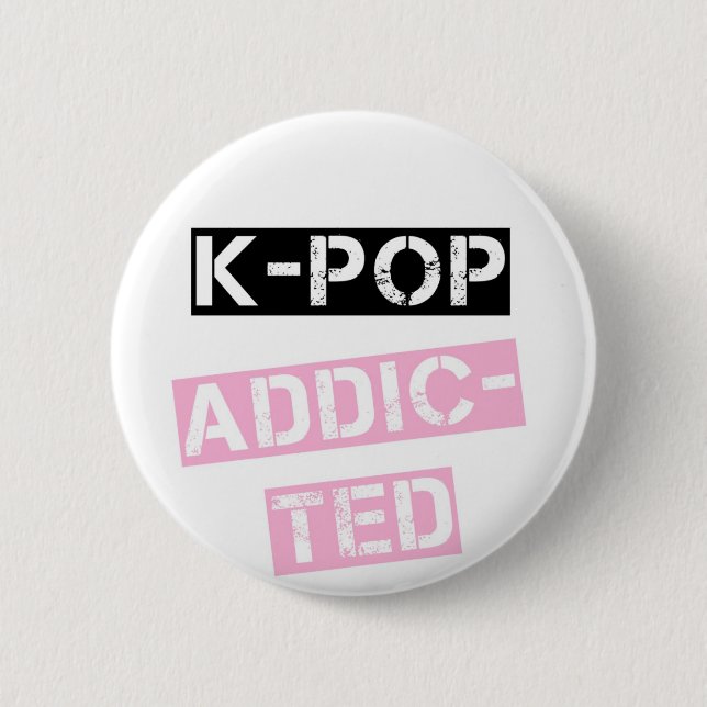K-Pop gewöhnt Button (Vorderseite)