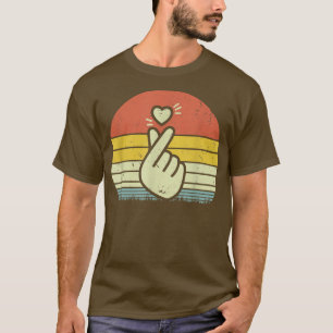K-Pop Hand Symbol Herz K-Drama Koreanischer Pop Mu T-Shirt