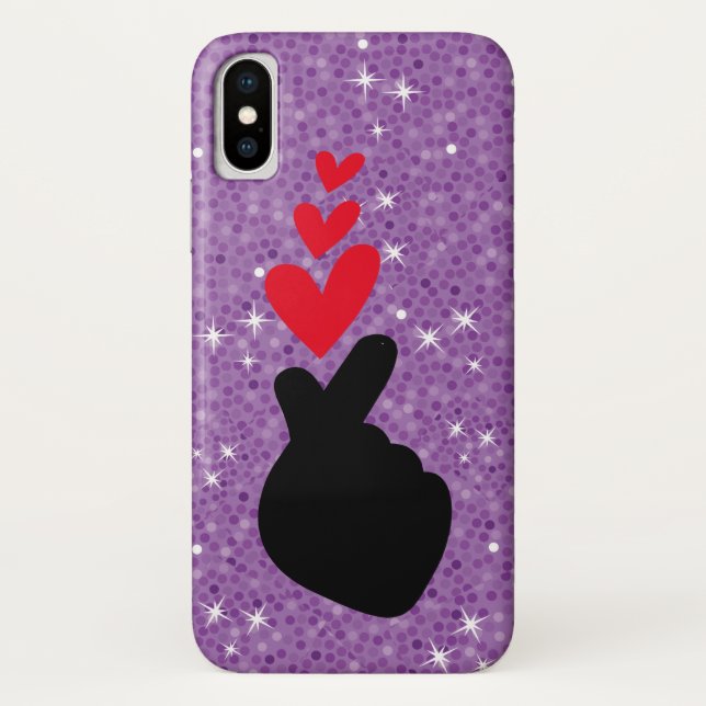 K-Pop | Idol Finger Heart Liebe Symbol Telefoncase Case-Mate iPhone Hülle (Rückseite)