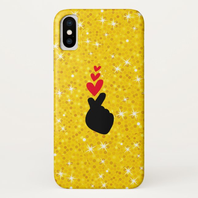 K-Pop | Idol Finger Heart Liebe Symbol Telefoncase Case-Mate iPhone Hülle (Rückseite)
