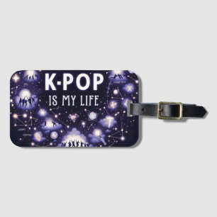 K-Pop ist mein Leben schwimmend unter den Sternen Gepäckanhänger