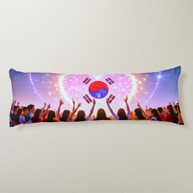 K-Pop ist mein Leben über der Galaxie Seitenschläferkissen (Rückseite)