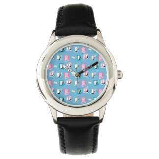 K-Pop Liebe koreanische Musik Fan Black Pink Blau Armbanduhr