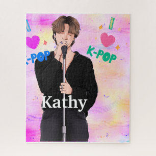 K-Pop Music Fan Boy Band Sängerin Custom Pastel