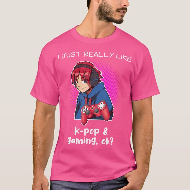 K-Pop Music Shirt Gaming Video Gaming Gamer Korean (Vorderseite)