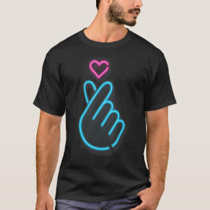 K-Pop-Shirt Koreanische Musikliebhaber Handherz K- T-Shirt