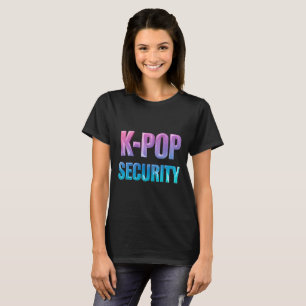 K-Pop-Sicherheit Koreanische Popmusik Konzert T-Shirt