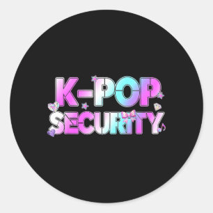 K-Pop-Sicherheits-Mama-Vater-Kinder-lustiges-Birth Runder Aufkleber