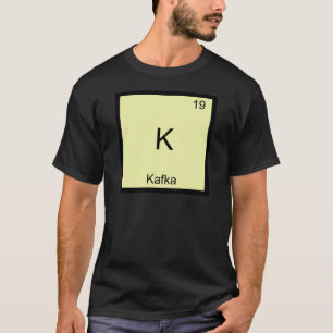 K - T-shirt drôle de symbole d'élément de chimi