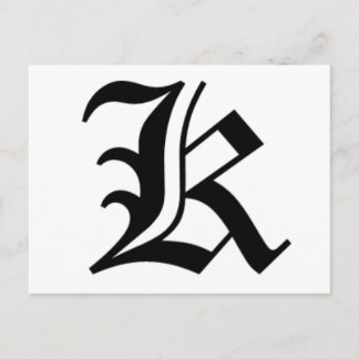 K-Text Altes Englisch Postkarte