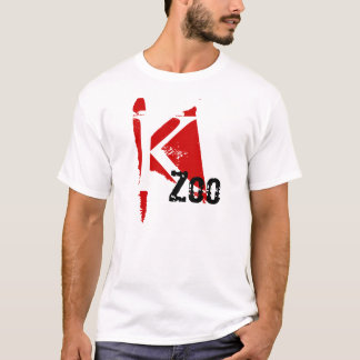 K-Zoo Kalamazoo ROTES KENNZEICHEN-ENTWURF T - T-Shirt