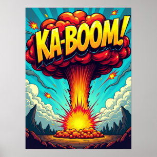 KA-BOOM! Pop Art Explosion Poster