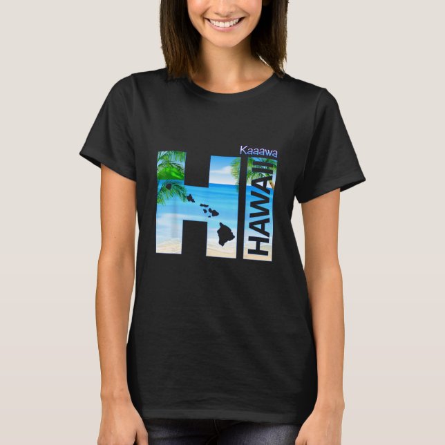 Kaaawa HI Hawaii Aloha Staat Vacation T-Shirt (Vorderseite)