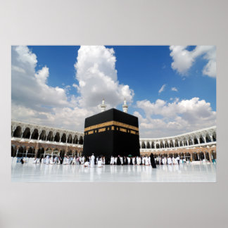 Kaaba in Masjid Al Haram in Mekka Saudi-Arabien Poster