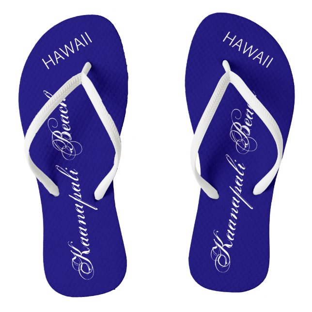 Kaanapali Beach, HAWAII rot und weiß Flip Flops (Fußbett)