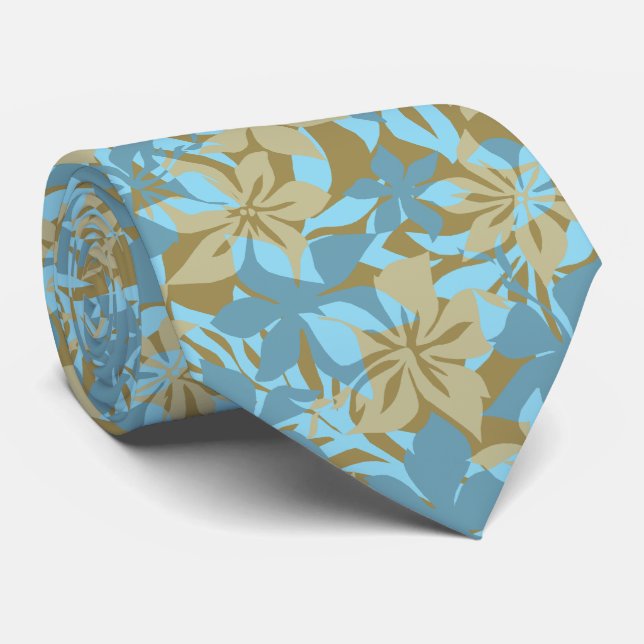 Kaanapali Camouflage-hawaiisches doppelseitiges Krawatte (Gerollt)