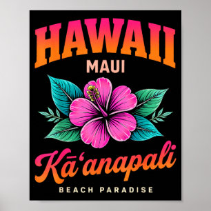 Kaanapali Hawaii Strand Paradies Sommer Insel Poster