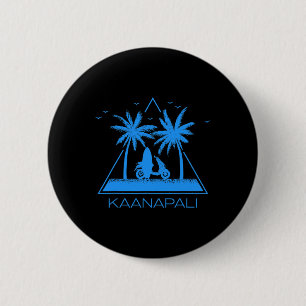 Kaanapali Hemd Kaanapali Strand Maui Hawaii Urlaub Button