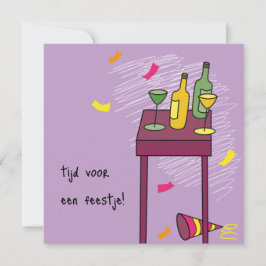 kaart uitnodiging feestje karte