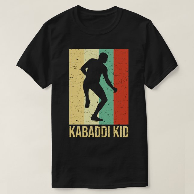 Kabaddi oder Kabadi Player Indian Sports T-Shirt (Design vorne)