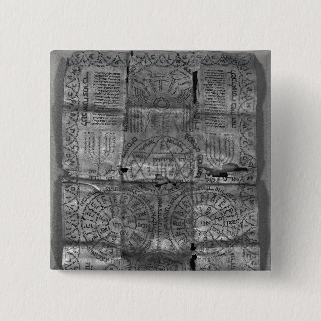 Kabalistisches Amulett Button (Vorderseite)