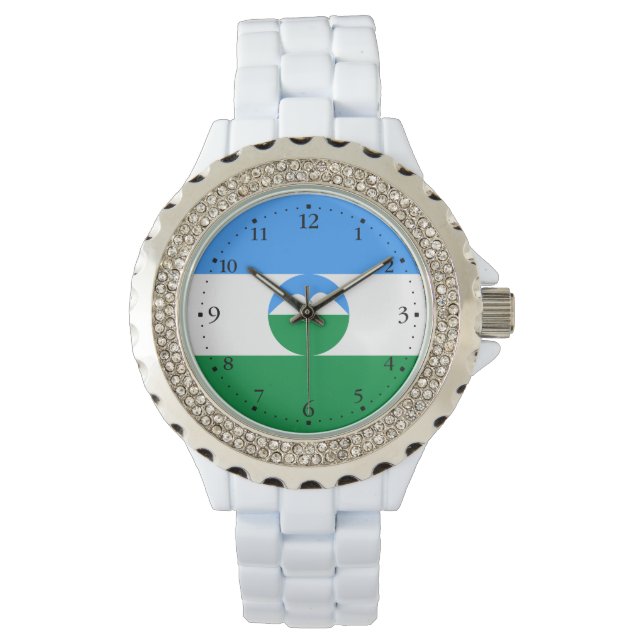 Kabardino Balkaria Fahne Armbanduhr (Vorderseite)