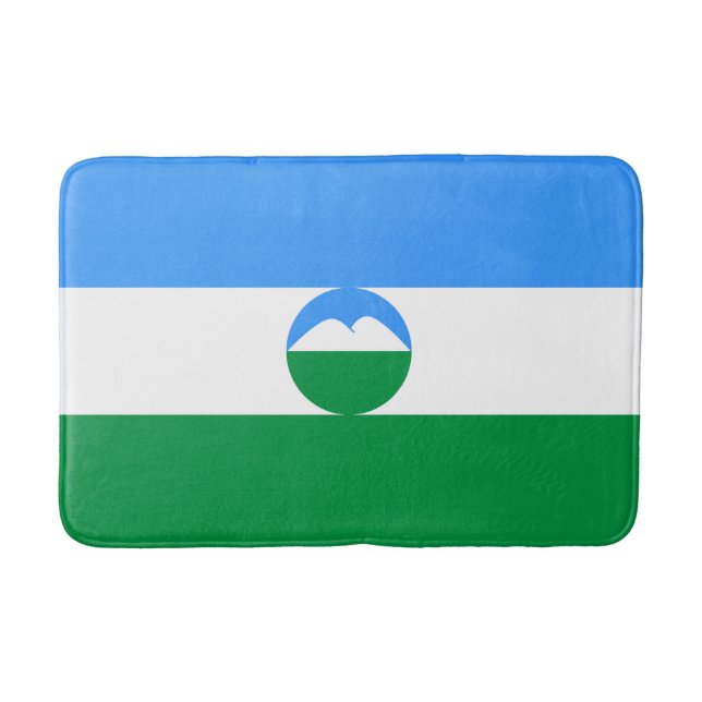 Kabardino Balkaria Fahne Badematte (Vorderseite)