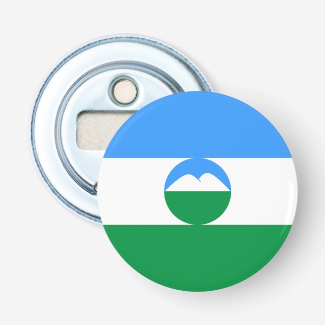 Kabardino Balkaria Fahne Flaschenöffner (Vorderseite)