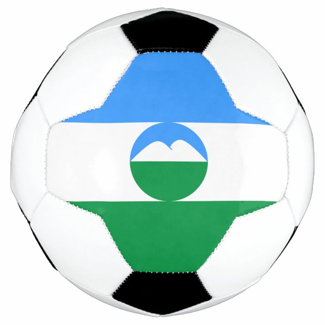 Kabardino Balkaria Fahne Fußball (Vorderseite)