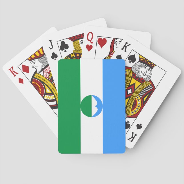 Kabardino Balkaria Fahne Spielkarten (Rückseite)