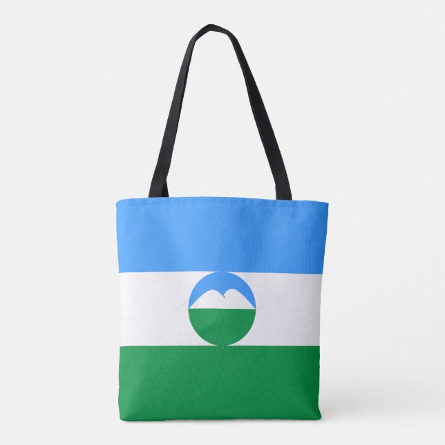 Kabardino Balkaria Fahne Tasche (Rückseite)