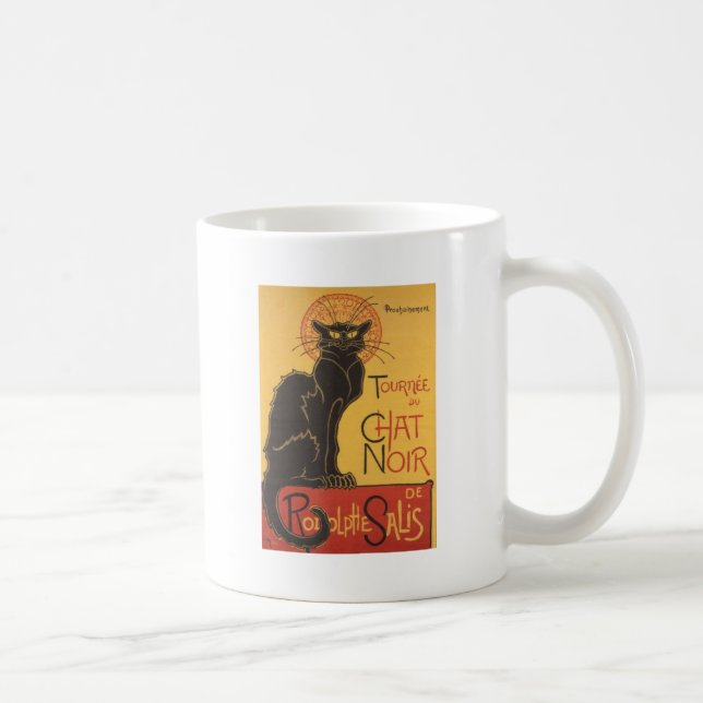 Kabarett-Plakat 1896 Tournee du Chat Noir Kaffeetasse (Rechts)