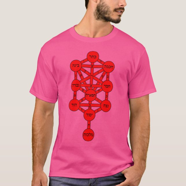 Kabbalah-Baum T-Shirt (Vorderseite)