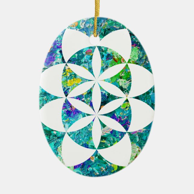 Kabbalah Tree of Life Keramik Ornament (Vorne)