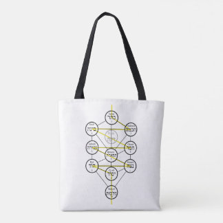 Kabbalistic Tree of life hebrew sephiroth Tasche