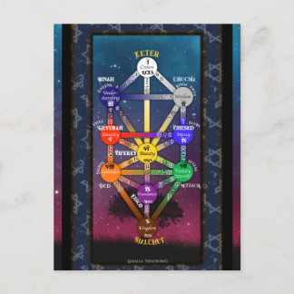 Kabbalistischer Lebensbaum Tarot | POSTER Postkarte