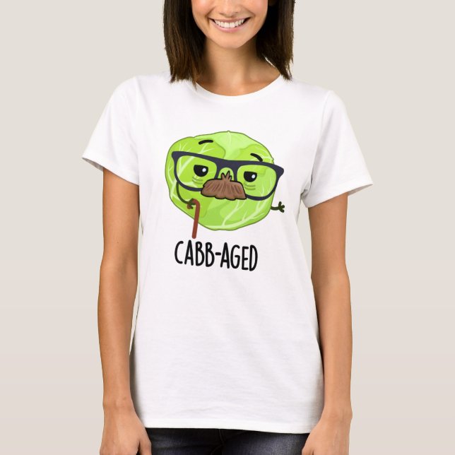 Kabbenalter Funny Old Veggie Cabbage Pun T-Shirt (Vorderseite)