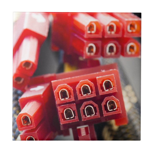 Kabelanschluss eines Computers Fliese (Vorderseite)