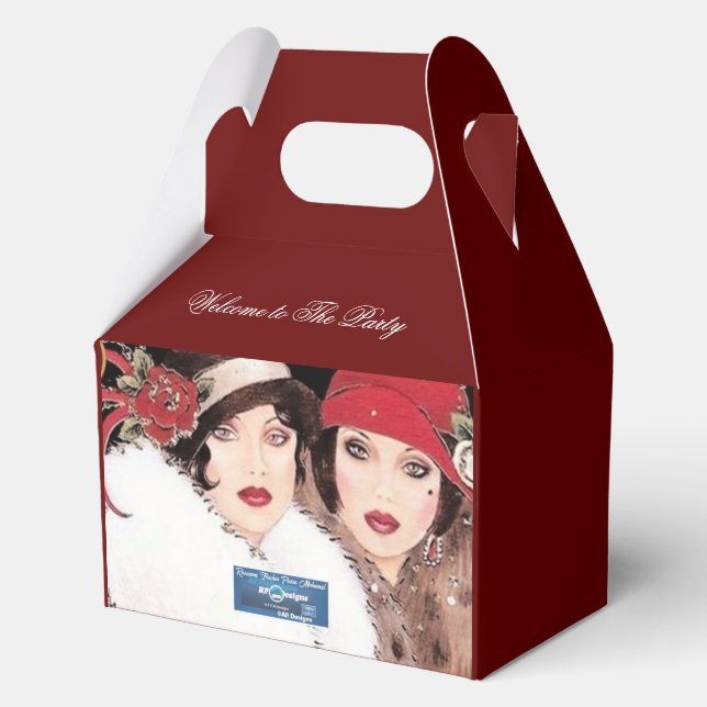 Kabelbox 1 Burg(Winter Red 2) RFPMDesign ©️ 2024 Geschenkschachtel (Vorderseite)